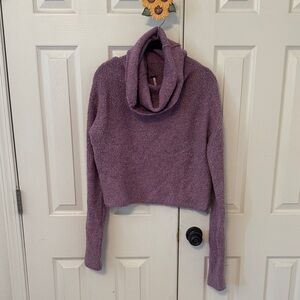 Free People Lavender cowl Sweater